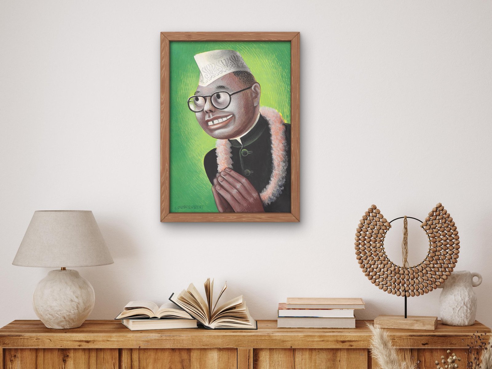 Subhas Chandra Bose by Miguel Covarrubias, 1944, Art Deco and American Modernism, fine art print