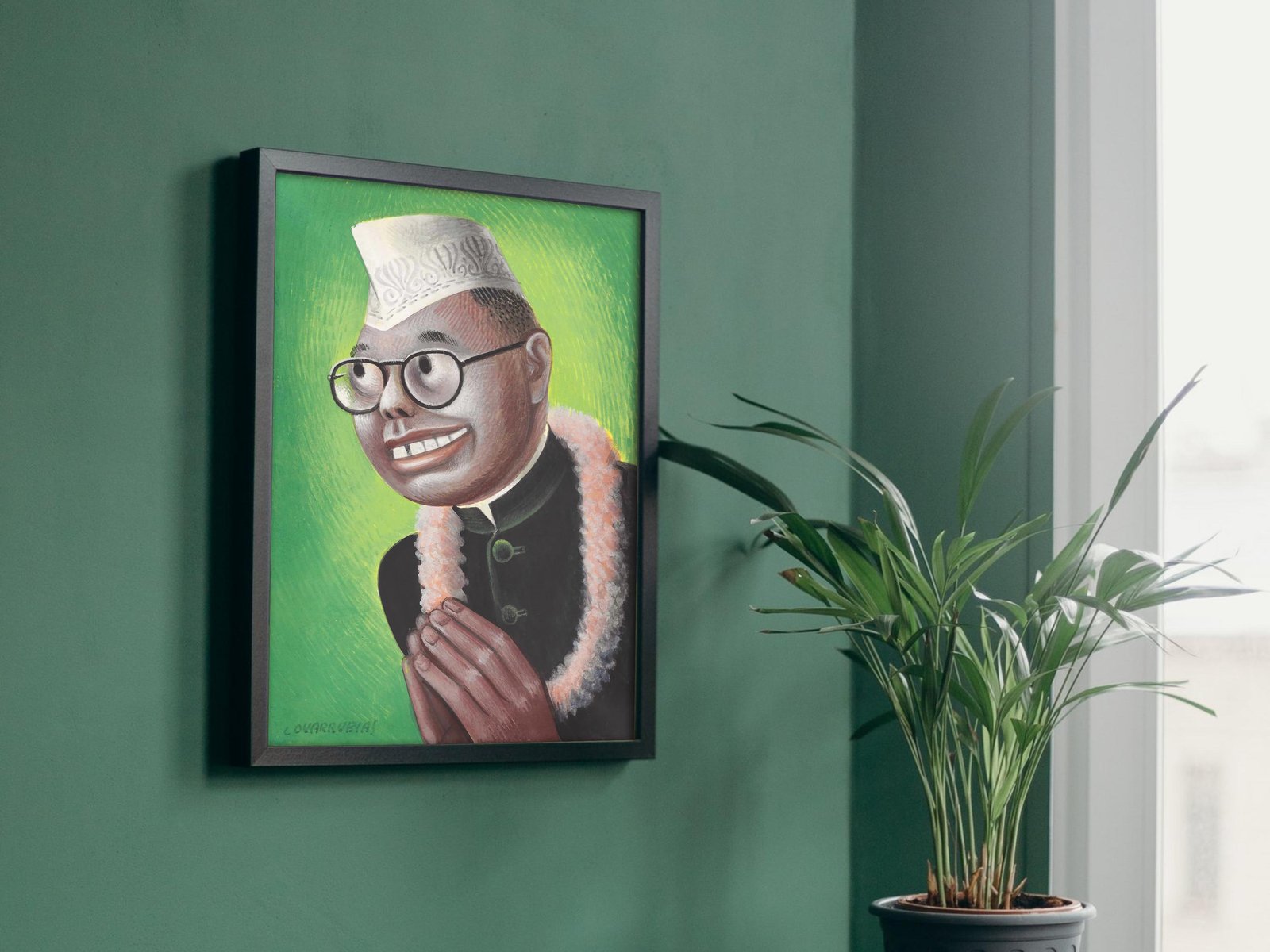 Subhas Chandra Bose by Miguel Covarrubias, 1944, Art Deco and American Modernism, fine art print