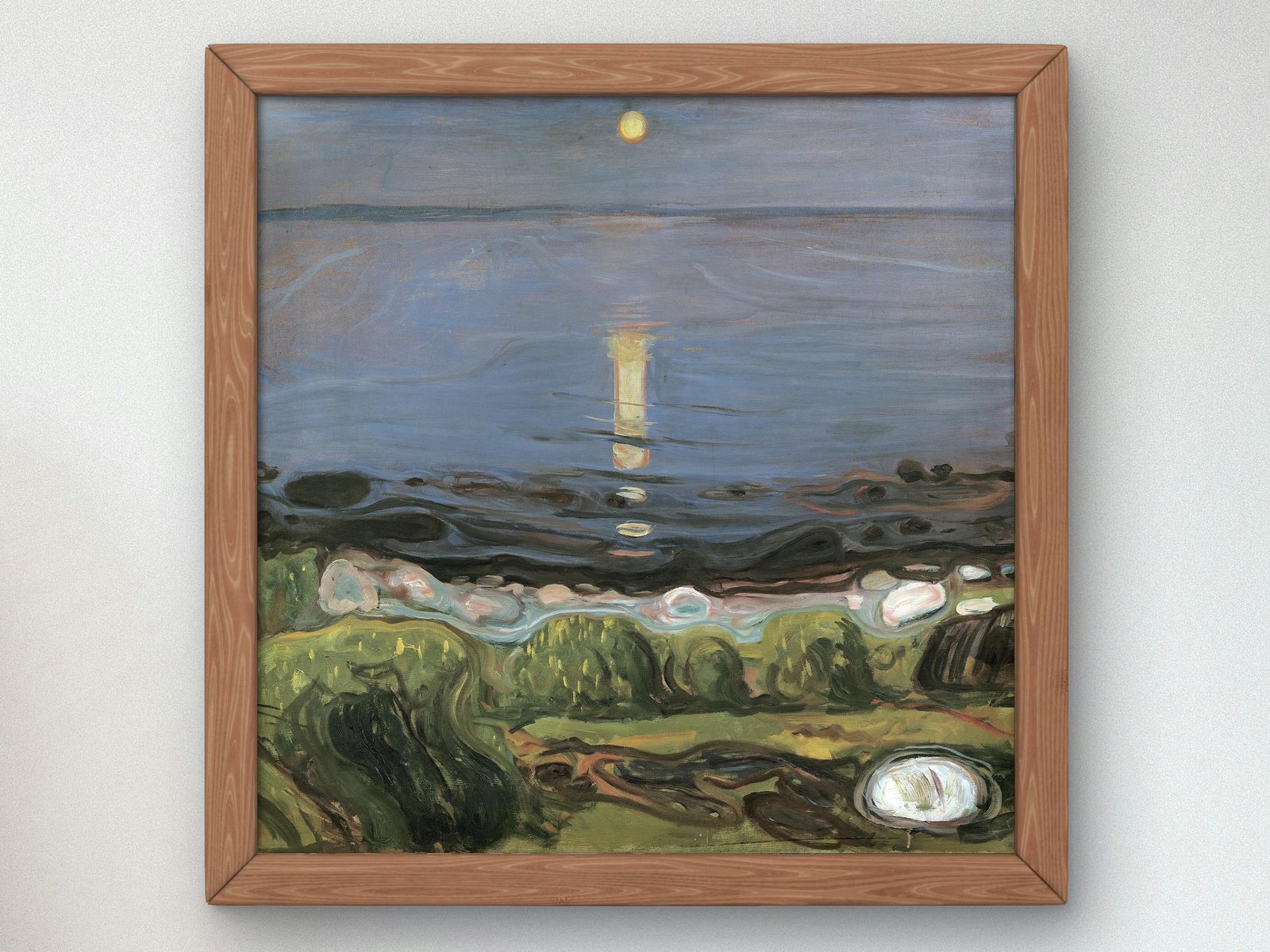 Summer Night by the Beach by Edvard Munch, 1902, Expressionism and Fauvism, fine art print
