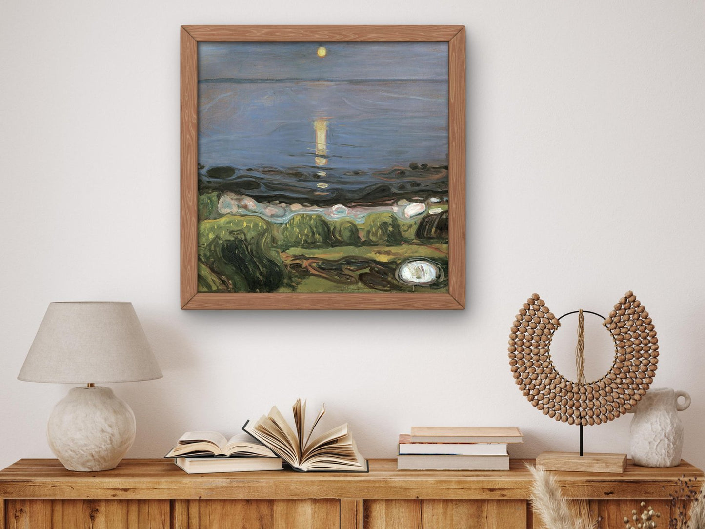 Summer Night by the Beach by Edvard Munch, 1902, Expressionism and Fauvism, fine art print