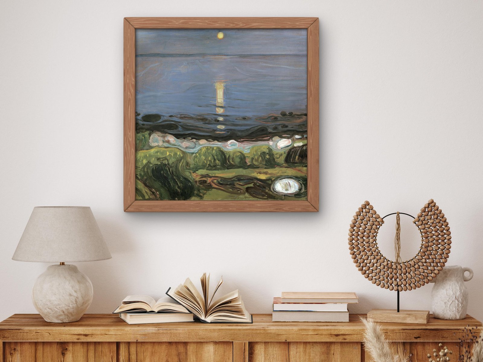 Summer Night by the Beach by Edvard Munch, 1902, Expressionism and Fauvism, fine art print