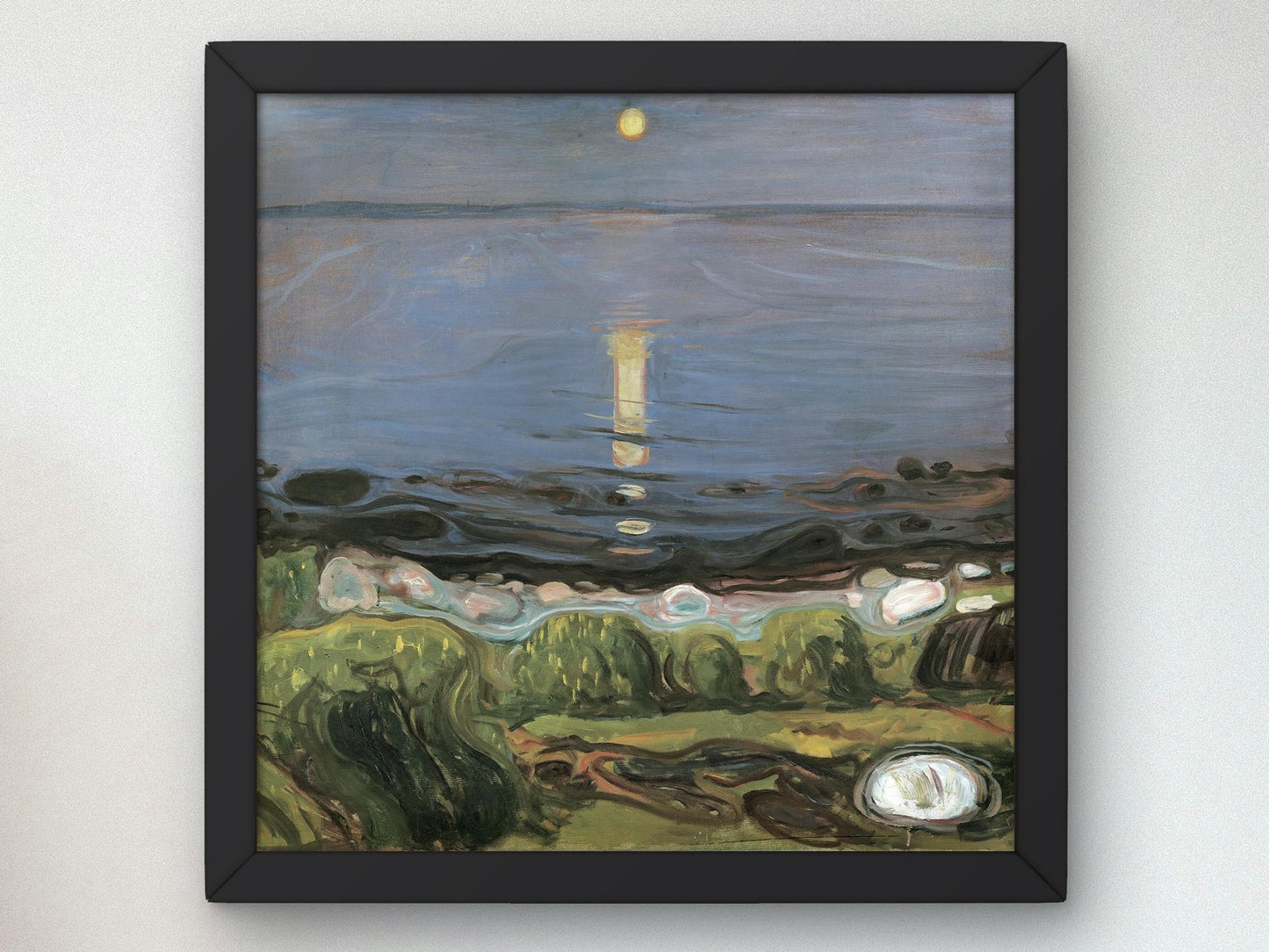 Summer Night by the Beach by Edvard Munch, 1902, Expressionism and Fauvism, fine art print