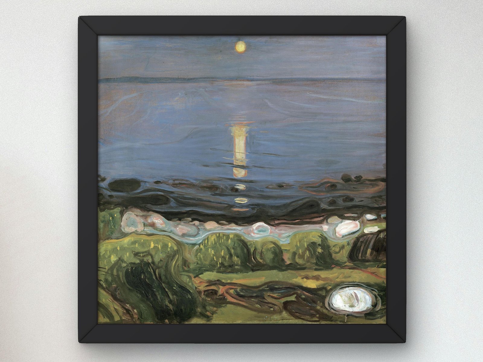 Summer Night by the Beach by Edvard Munch, 1902, Expressionism and Fauvism, fine art print