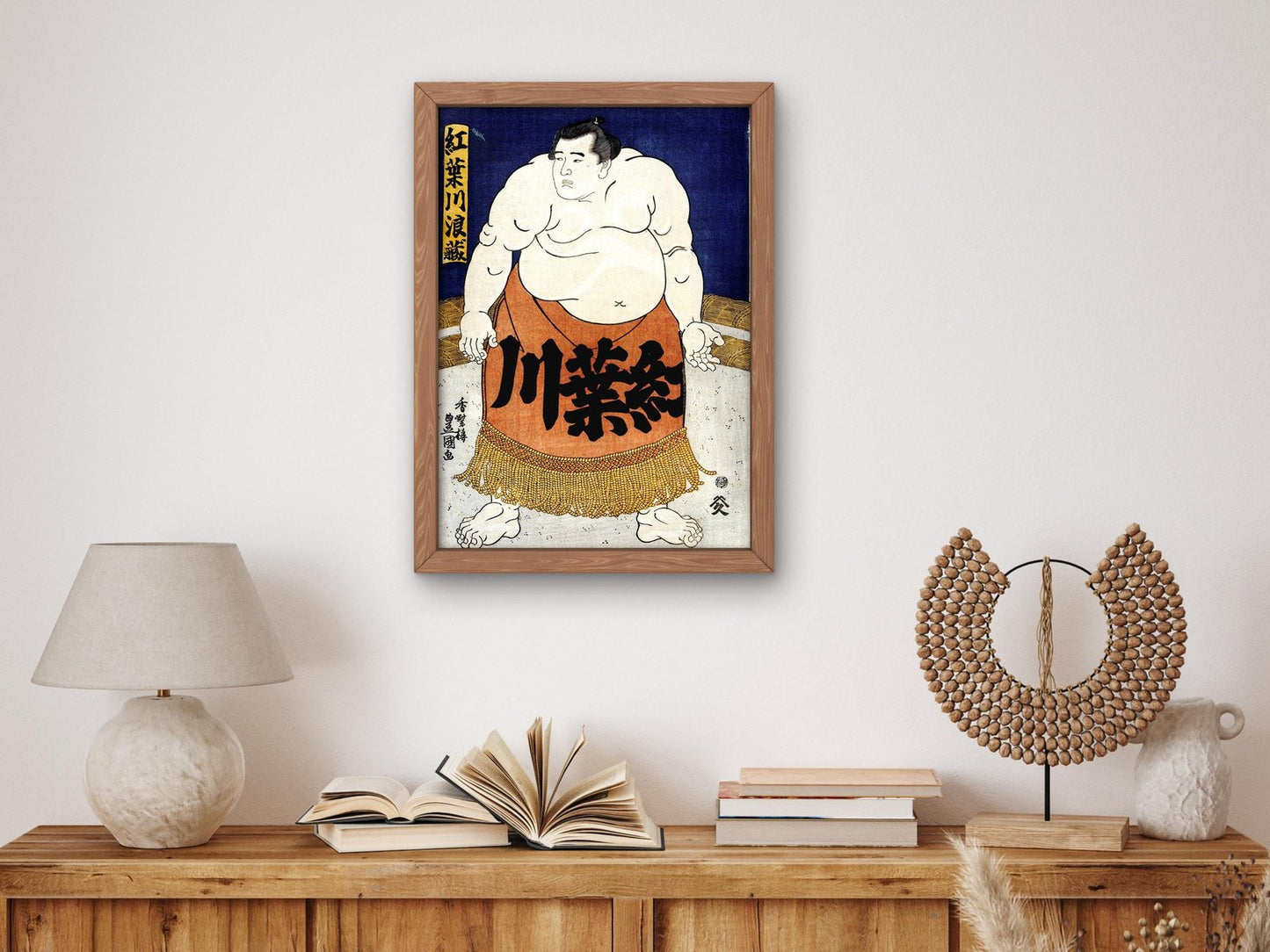 Sumo Wrestler Momijigawa Namizo by Utagawa Toyokuni, 1825, Japanese Woodblock Prints, fine art print