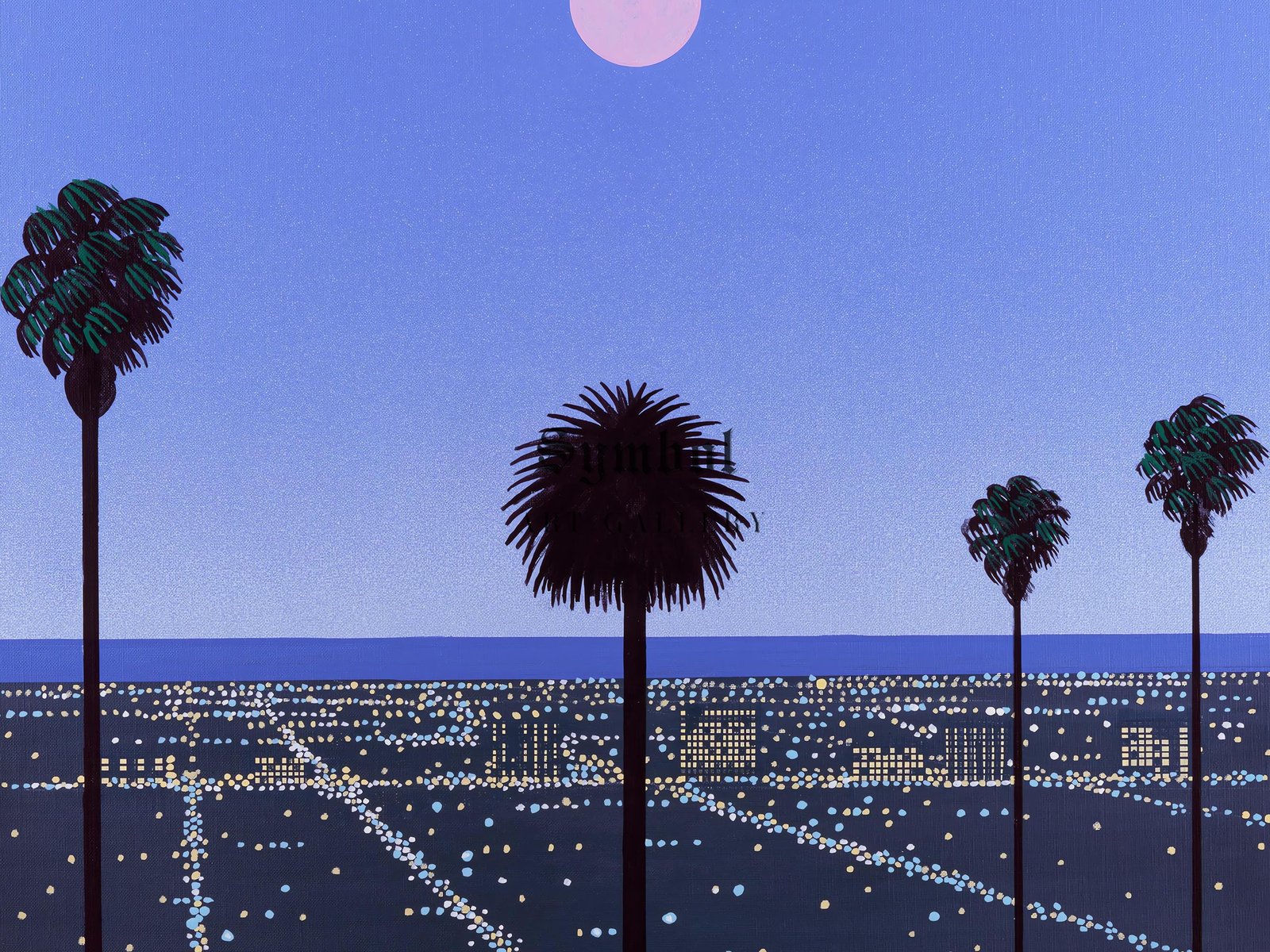Sunset by Hiroshi Nagai, 1980s, Vaporwave and Synthwave aesthetic, fine art print