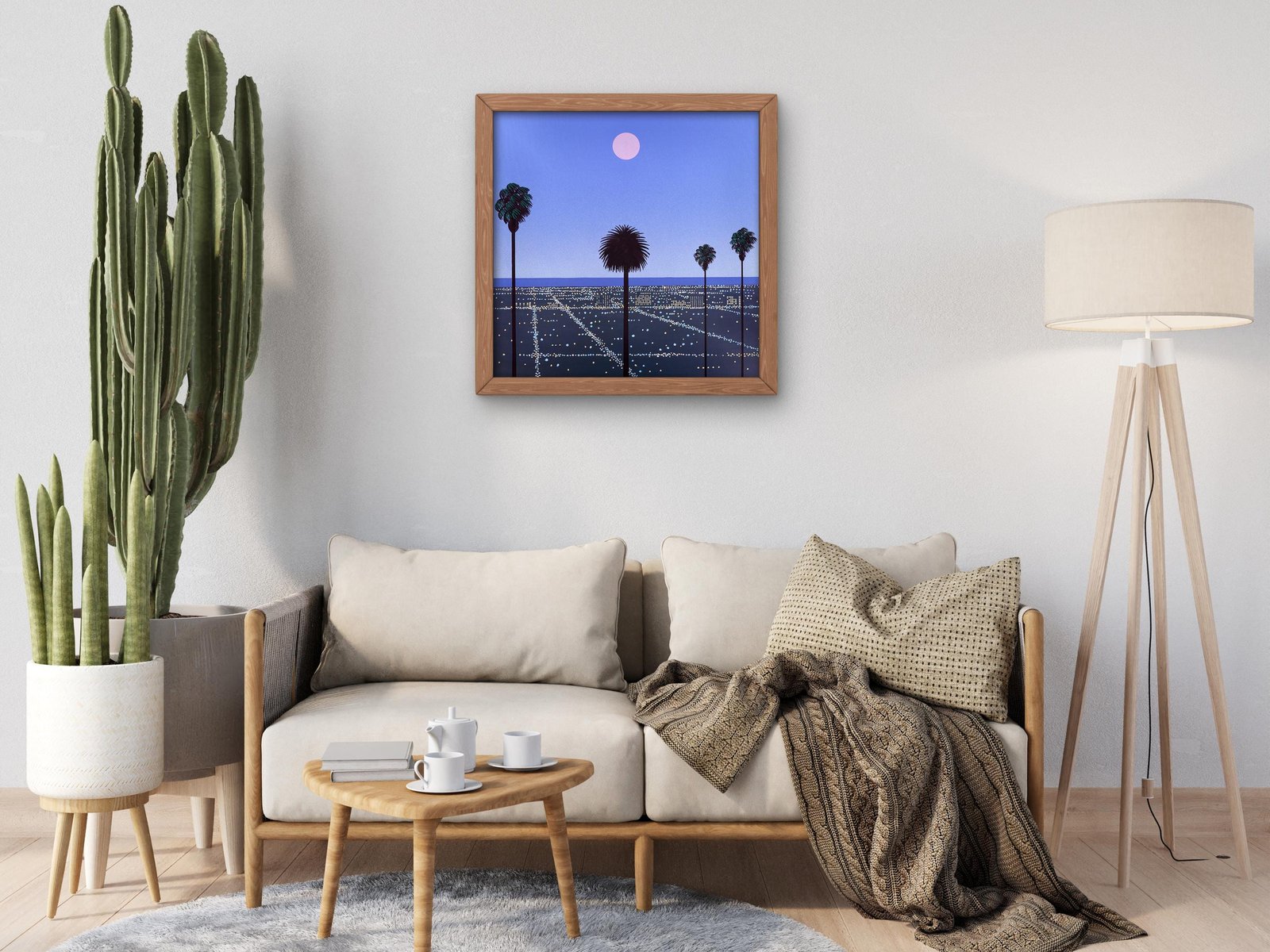 Sunset by Hiroshi Nagai, 1980s, Vaporwave and Synthwave aesthetic, fine art print