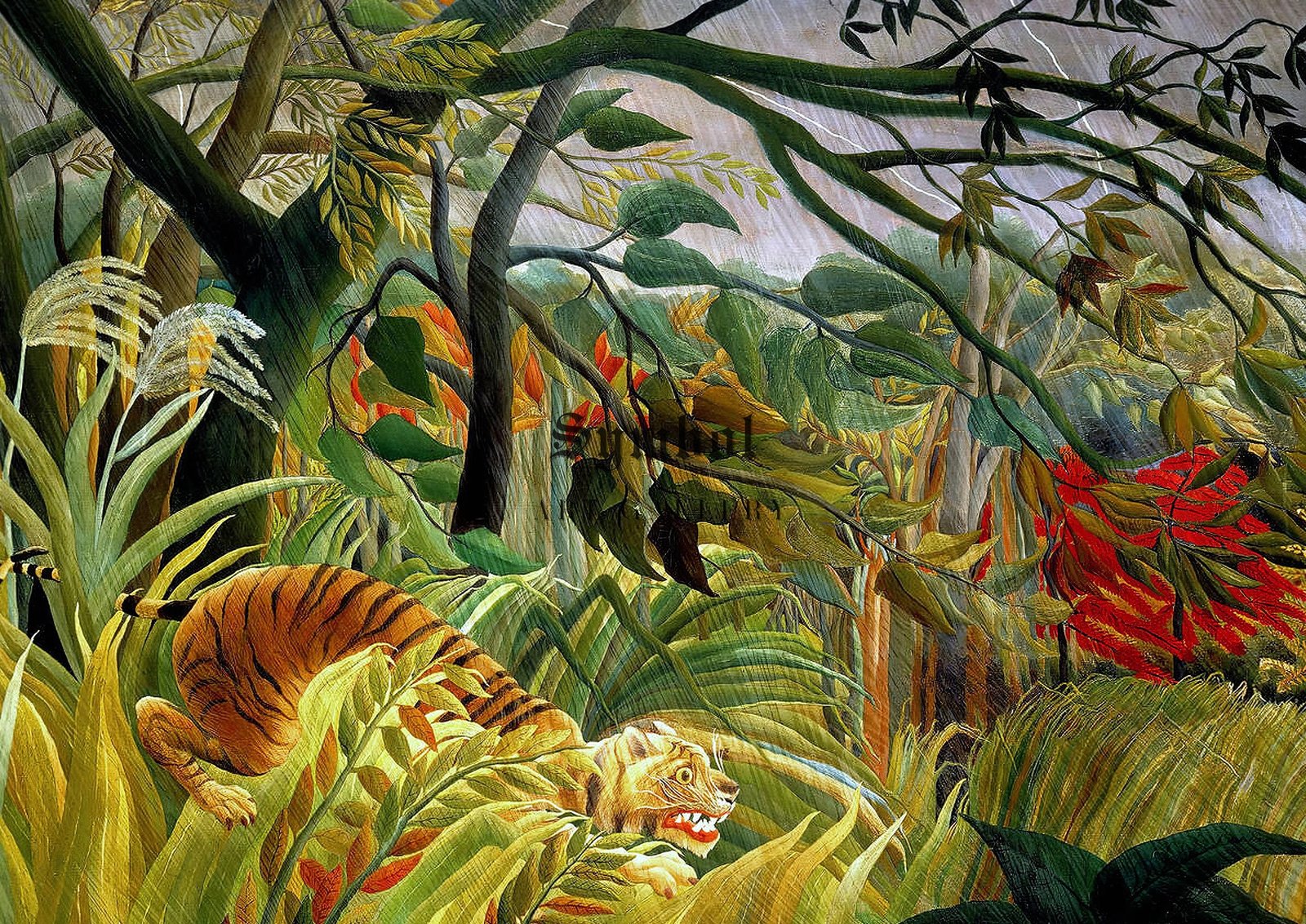 Surpris by Henri Rousseau, 1891, Post-Impressionism, fine art print