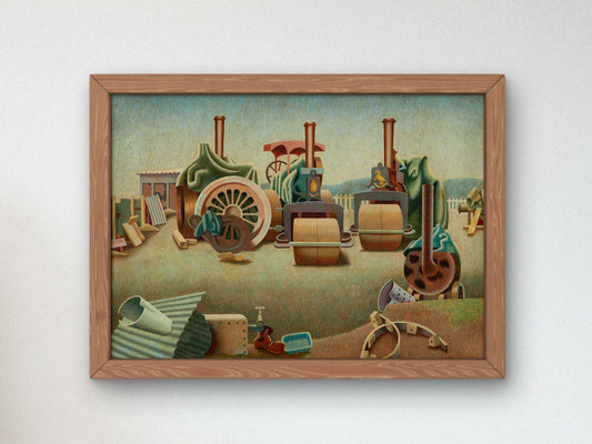 Sussex Pastoral by Edward Wadsworth, 1941, Art Deco and American Modernism, fine art print