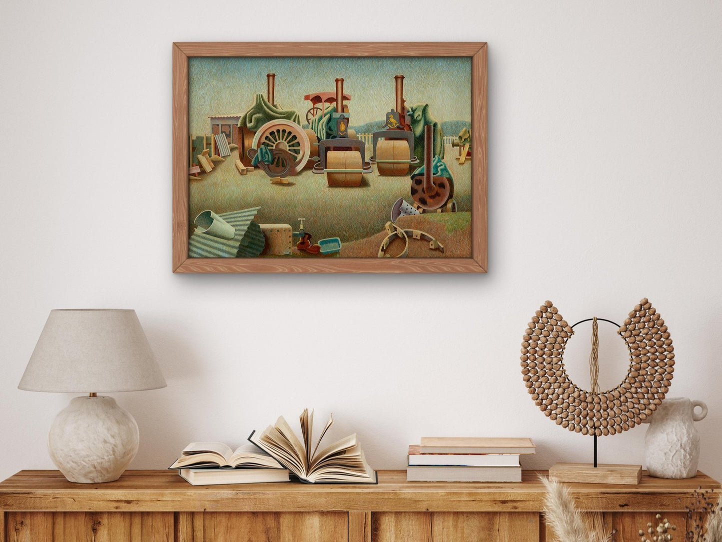Sussex Pastoral by Edward Wadsworth, 1941, Art Deco and American Modernism, fine art print