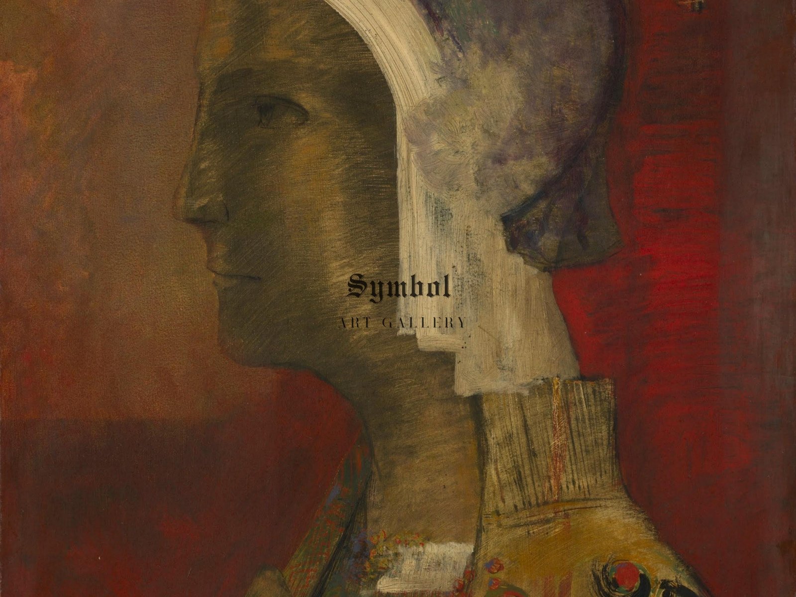 Symbolic Head by Odilon Redon, 1890, Pre-Raphaelites and Symbolism, fine art print
