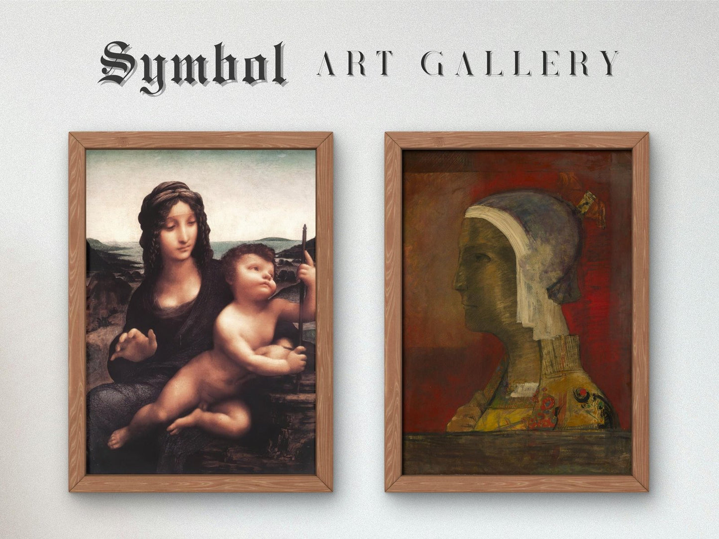 Symbolic Head by Odilon Redon, 1890, Pre-Raphaelites and Symbolism, fine art print