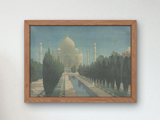 Taj Mahal Agra by Charles W. Bartlett, 1916, Orientalism and Exoticism, fine art print