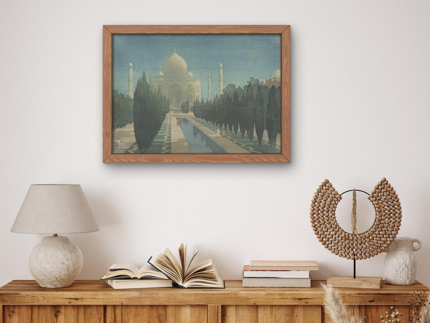 Taj Mahal Agra by Charles W. Bartlett, 1916, Orientalism and Exoticism, fine art print