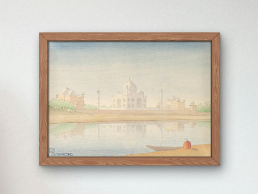 Taj Mahal by Charles W. Bartlett, 1916, Orientalism and Exoticism, fine art print