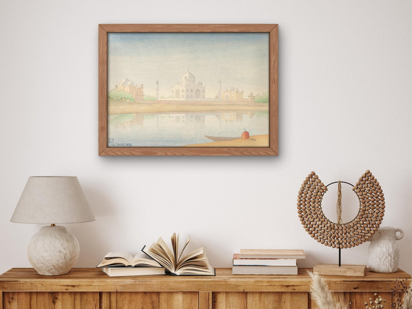 Taj Mahal by Charles W. Bartlett, 1916, Orientalism and Exoticism, fine art print