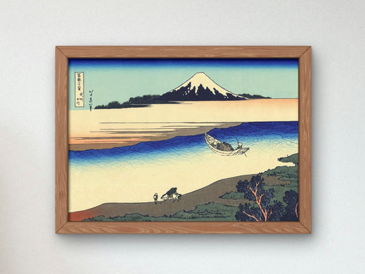 Tama River in Musashi Province by Hokusai, 1830, Japanese Woodblock Prints, fine art print