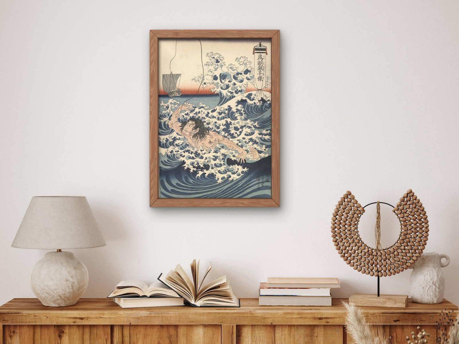 Tametomo's Ten Heroic Deeds by Utagawa Kuniyoshi, 1847, Japanese Woodblock Prints, fine art print
