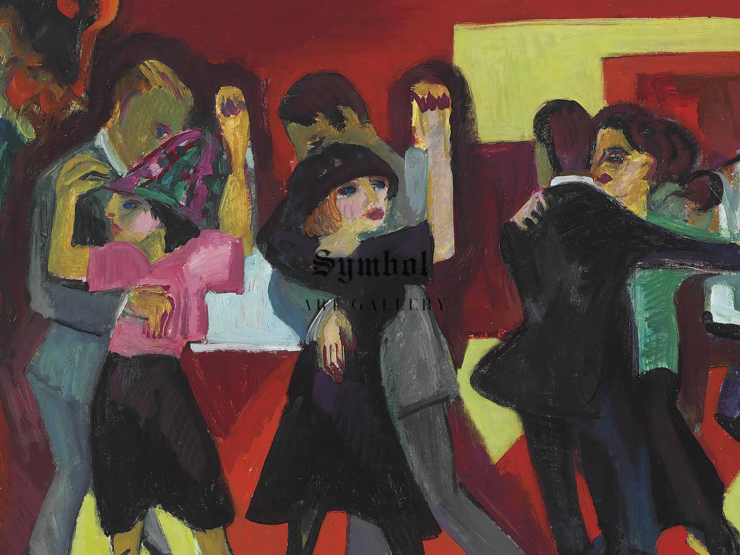 Tangotee by Ernst Ludwig Kirchner, 1927, Expressionism and Fauvism, fine art print