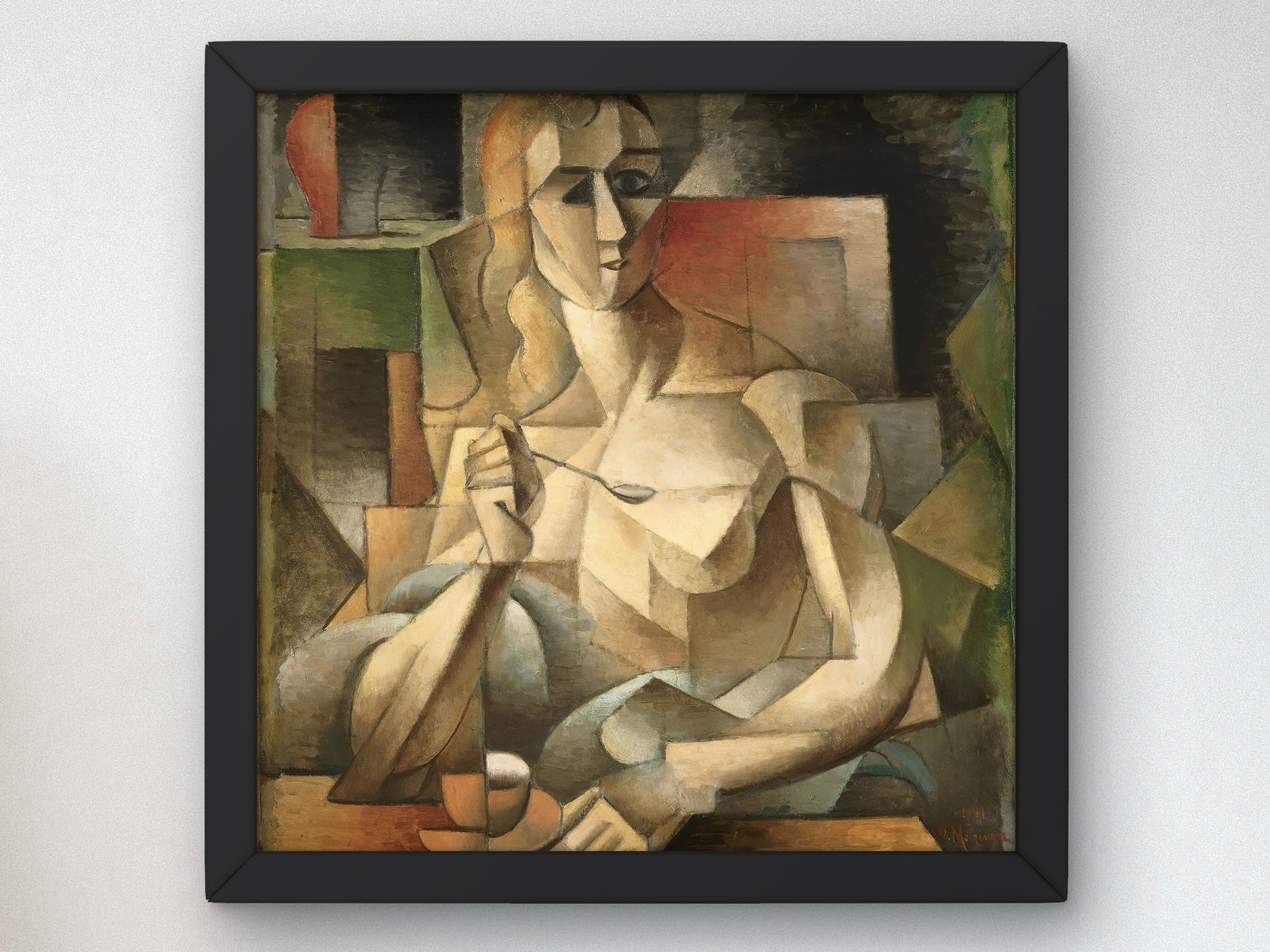 Tea Time by Jean Metzinger, 1911, Cubism and Abstract Art, fine art print