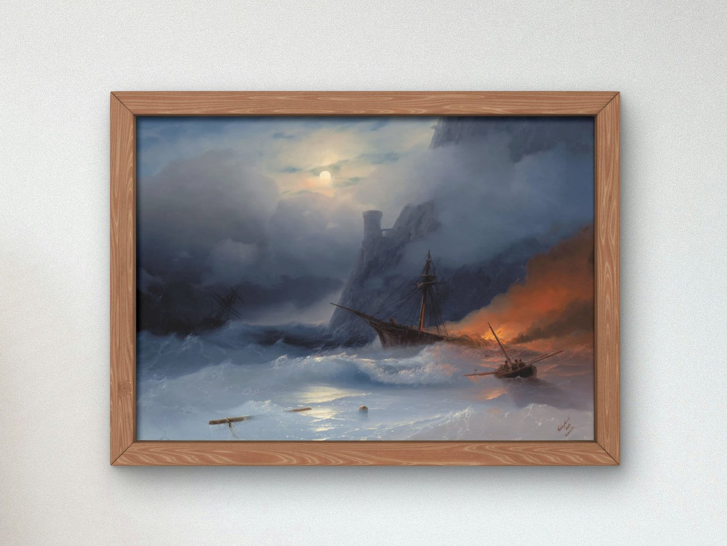 Tempest by Ivan Aivazovsky, 1855, Romanticism and Classical Landscapes, fine art print