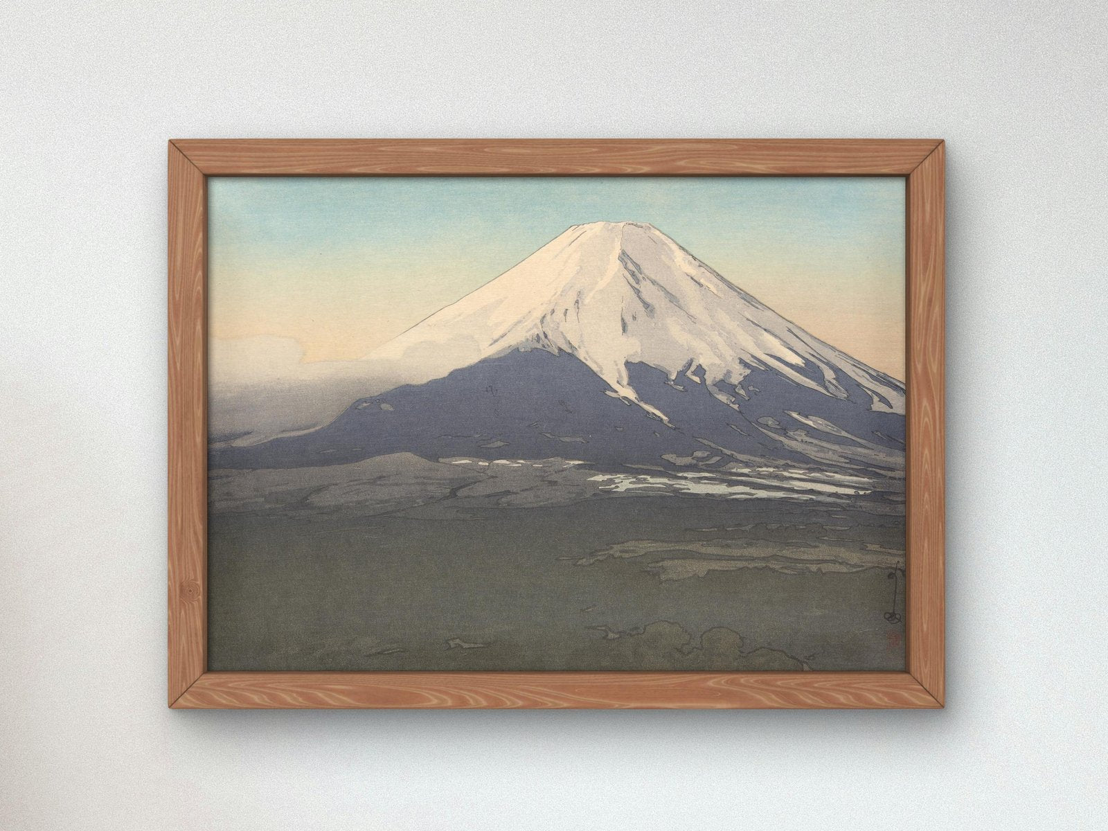 Ten Views of Fuji Yoshida Mura by Hiroshi Yoshida, 1926, Japanese Woodblock Prints, fine art print