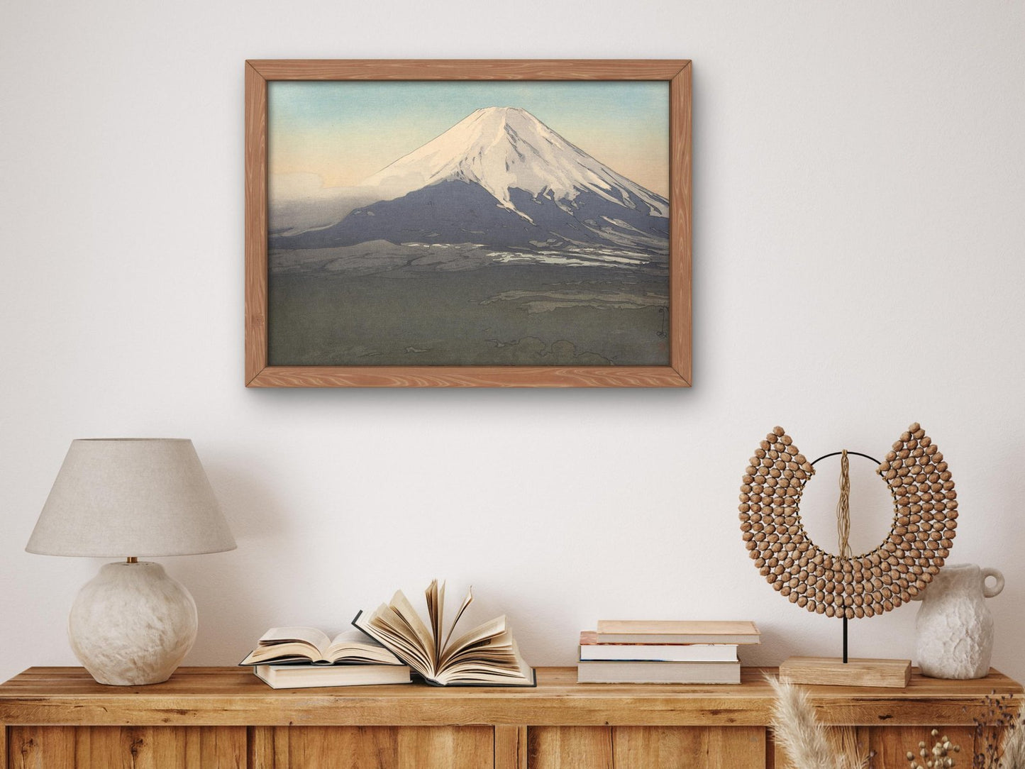 Ten Views of Fuji Yoshida Mura by Hiroshi Yoshida, 1926, Japanese Woodblock Prints, fine art print