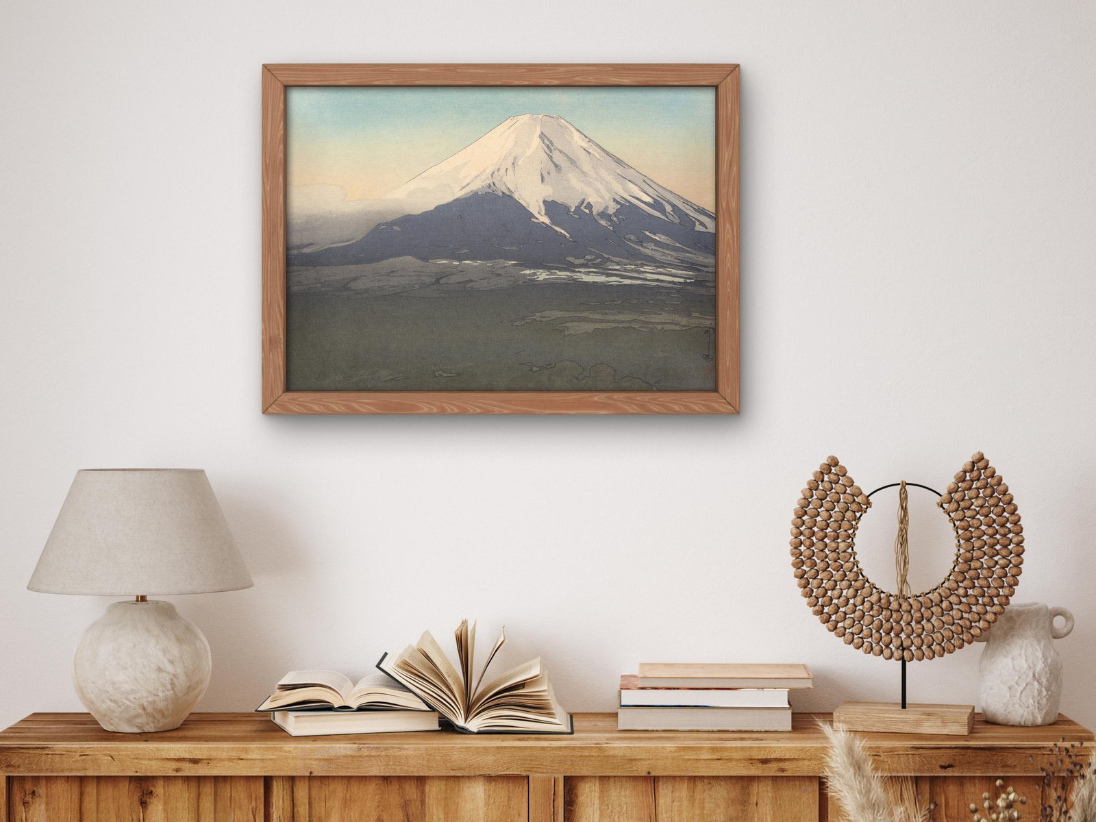 Ten Views of Fuji Yoshida Mura by Hiroshi Yoshida, 1926, Japanese Woodblock Prints, fine art print