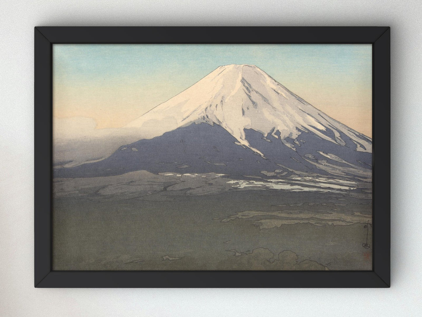Ten Views of Fuji Yoshida Mura by Hiroshi Yoshida, 1926, Japanese Woodblock Prints, fine art print