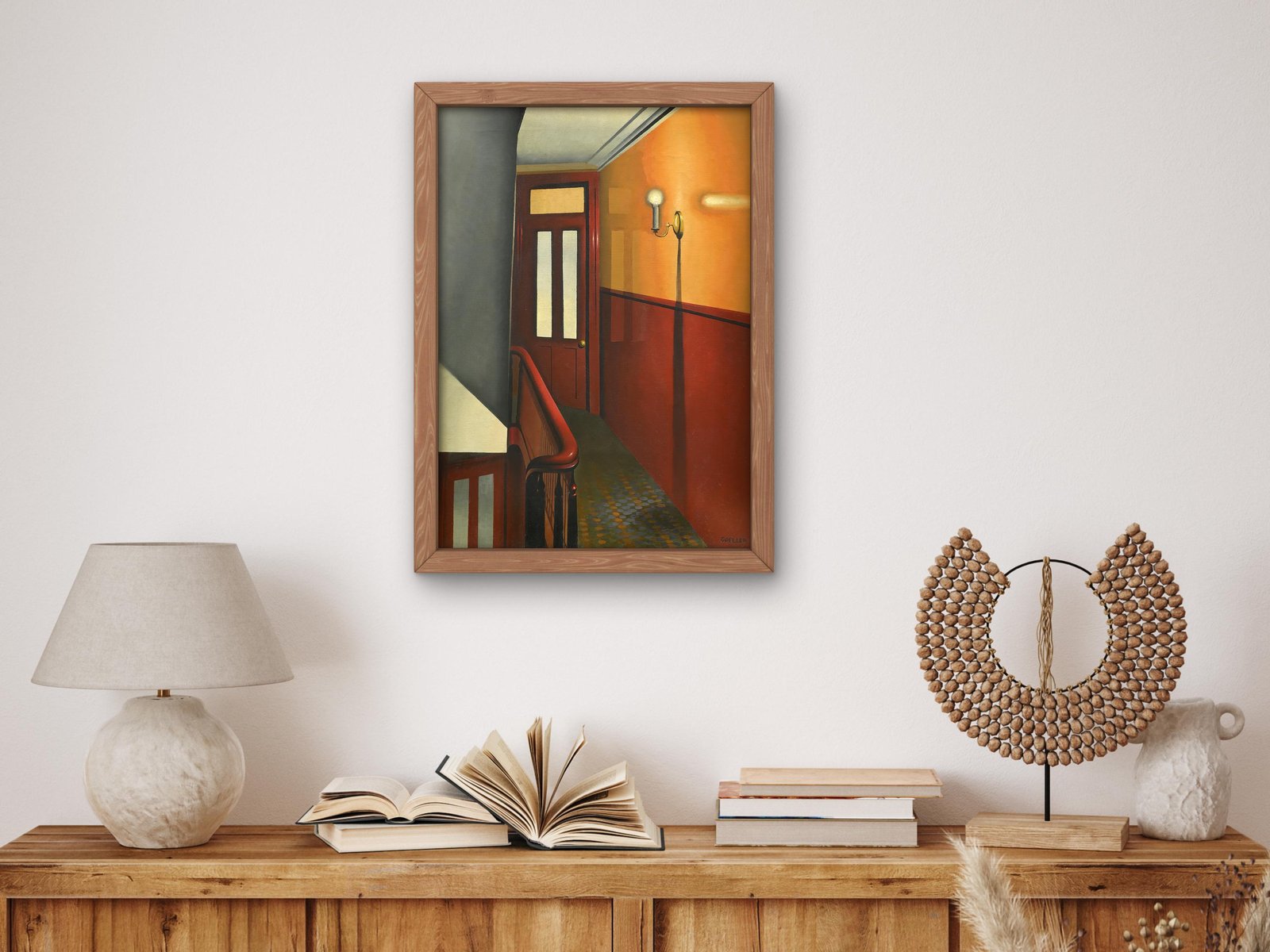 Tenement Hallway by Charles Goeller, 1941, Art Deco and American Modernism, fine art print