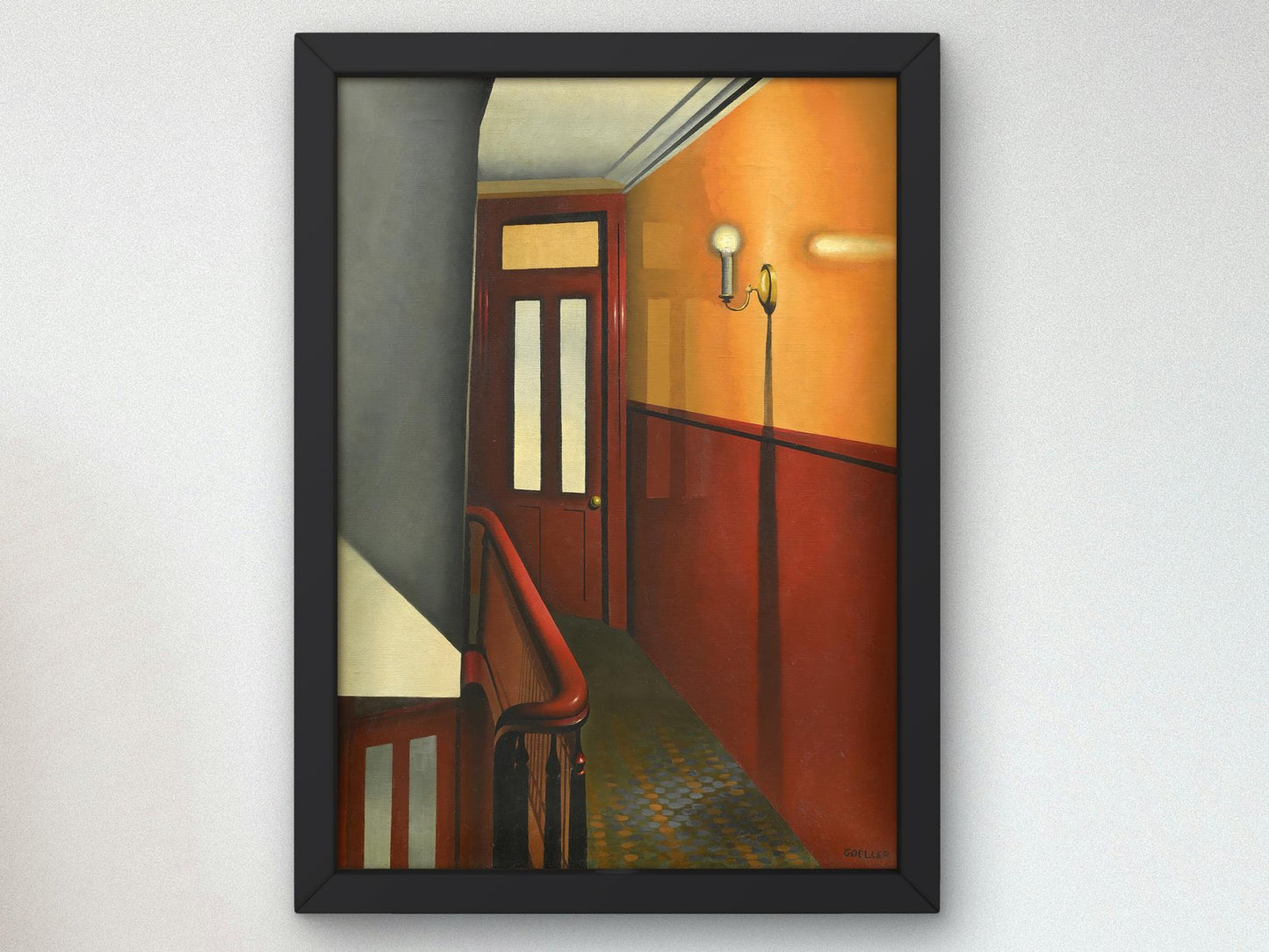 Tenement Hallway by Charles Goeller, 1941, Art Deco and American Modernism, fine art print
