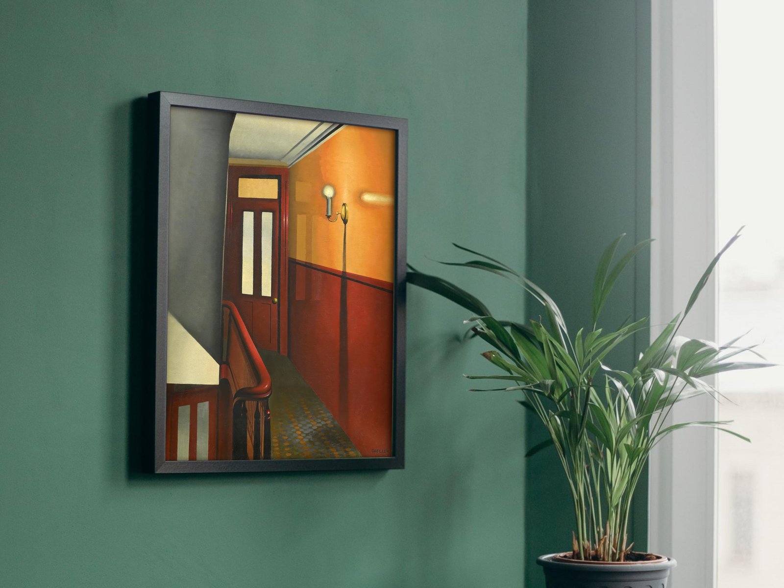 Tenement Hallway by Charles Goeller, 1941, Art Deco and American Modernism, fine art print