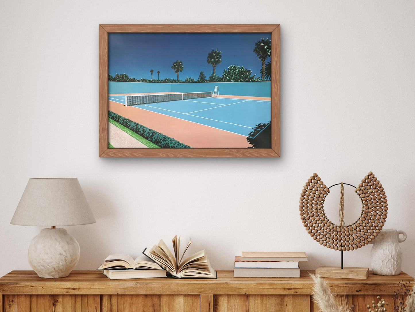 Tennis Camp by Hiroshi Nagai, 1980s, Vaporwave Synthwave Retrowave, fine art print