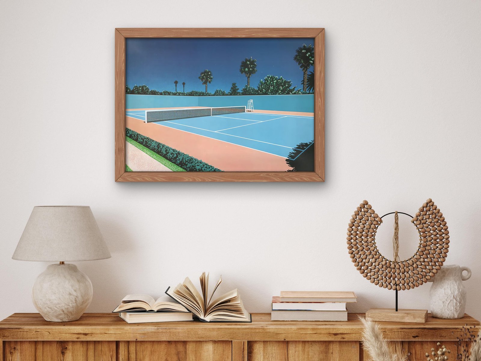 Tennis Camp by Hiroshi Nagai, 1980s, Vaporwave Synthwave Retrowave, fine art print
