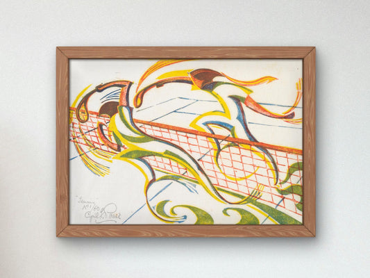 Tennis by Cyril Power, 1933, Art Deco and American Modernism, fine art print
