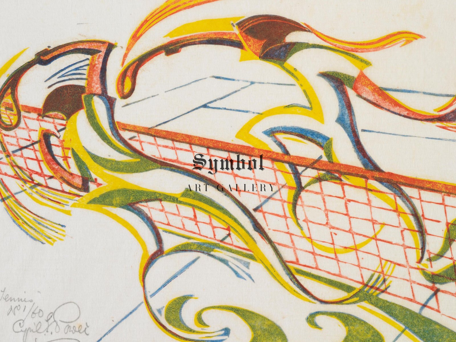 Tennis by Cyril Power, 1933, Art Deco and American Modernism, fine art print