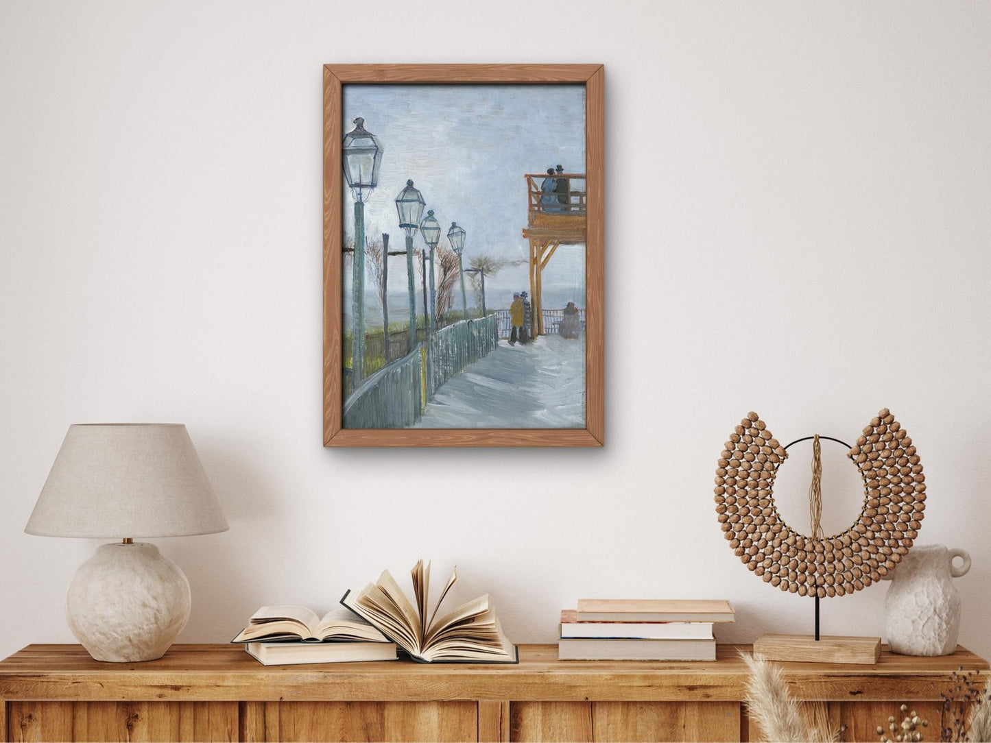Terrace and Observation Deck at the Moulin de Blute Fin Montmartre by Vincent van Gogh, 1887, Post-Impressionism, fine art print