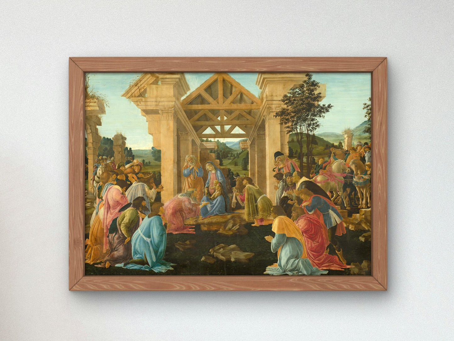 The Adoration of the Magi by Sandro Botticelli, 1478, Renaissance, fine art print