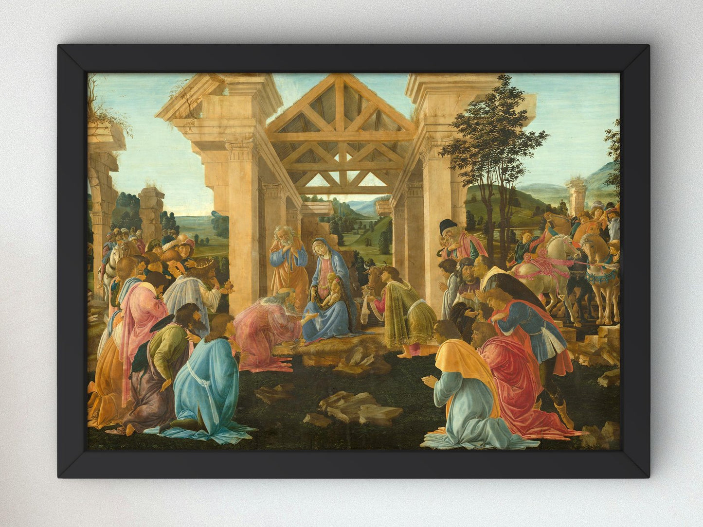 The Adoration of the Magi by Sandro Botticelli, 1478, Renaissance, fine art print