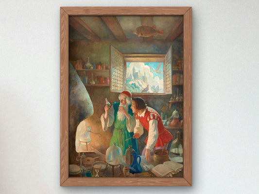 The Alchemist by N.C. Wyeth, 1937, Realism and Naturalism, fine art print