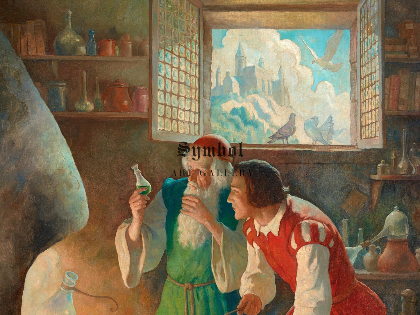 The Alchemist by N.C. Wyeth, 1937, Realism and Naturalism, fine art print