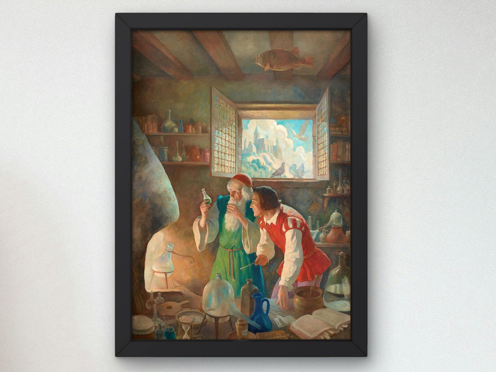 The Alchemist by N.C. Wyeth, 1937, Realism and Naturalism, fine art print