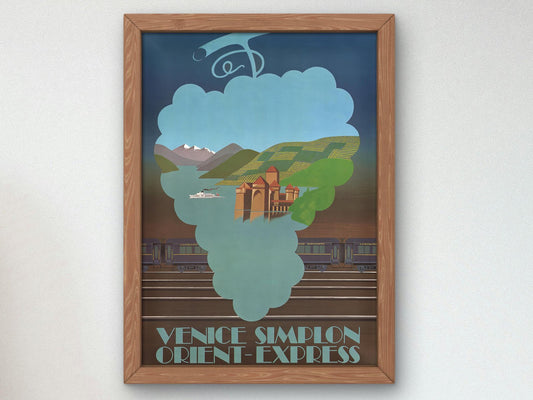 The Alps Orient Express by Pierre Fix-Masseau, 1930, Art Deco and American Modernism, fine art print
