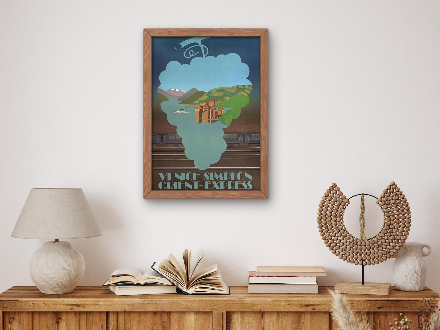 The Alps Orient Express by Pierre Fix-Masseau, 1930, Art Deco and American Modernism, fine art print