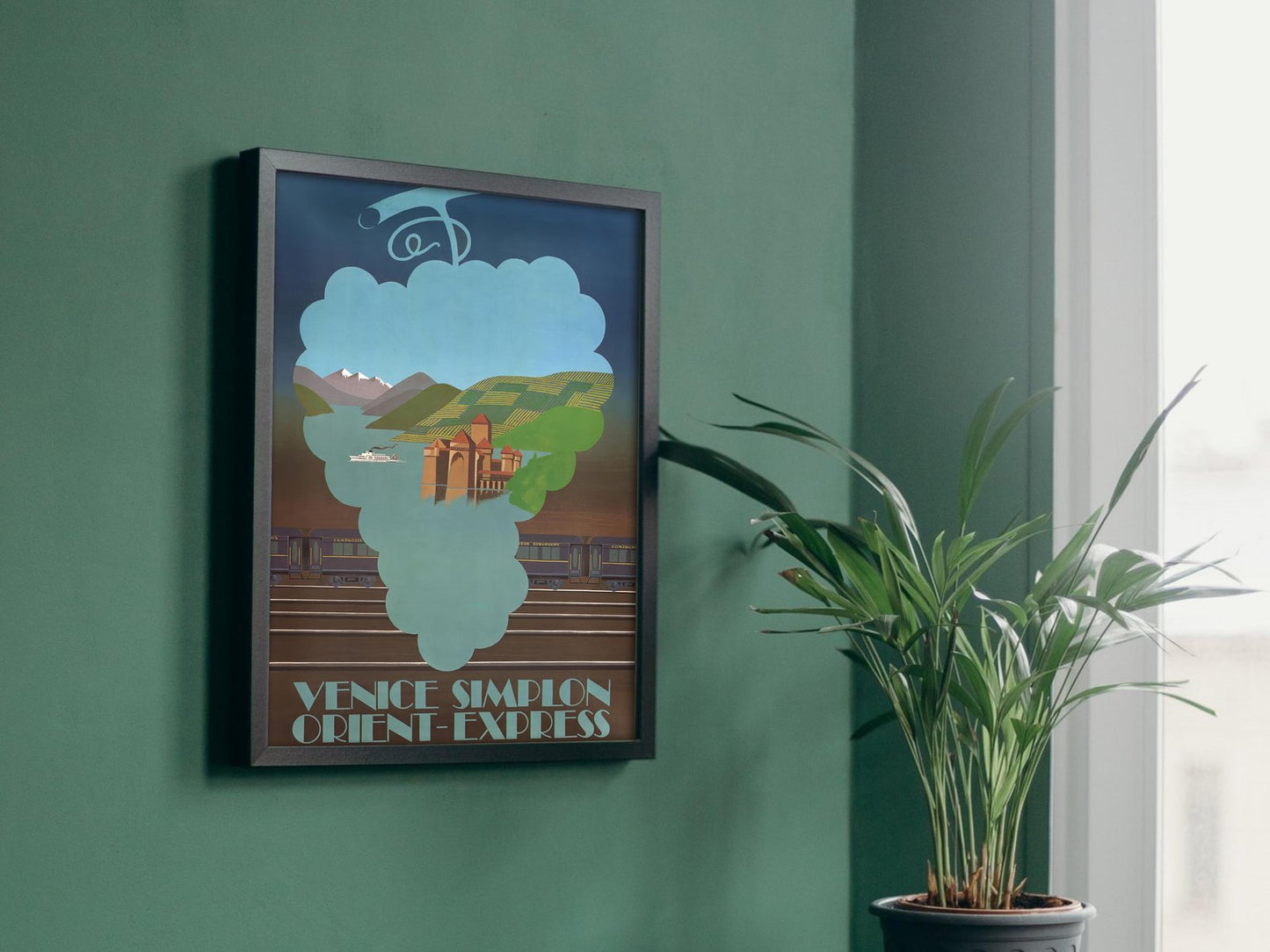 The Alps Orient Express by Pierre Fix-Masseau, 1930, Art Deco and American Modernism, fine art print