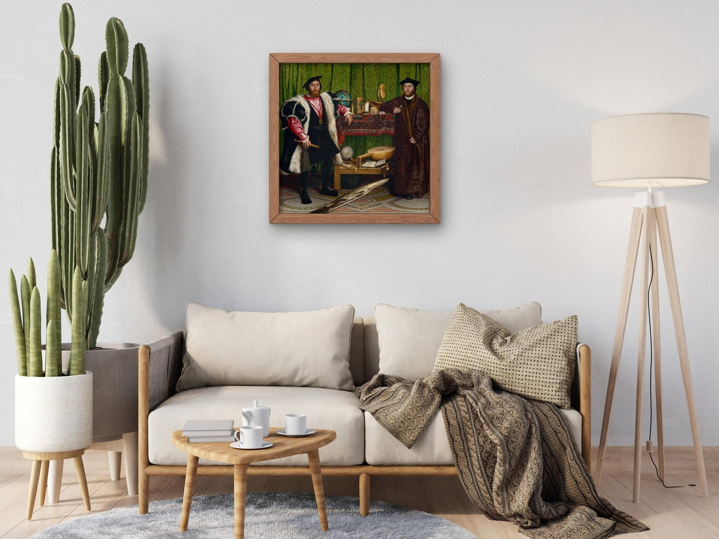 The Ambassadors by Hans Holbein the Younger, 1533, Renaissance, fine art print