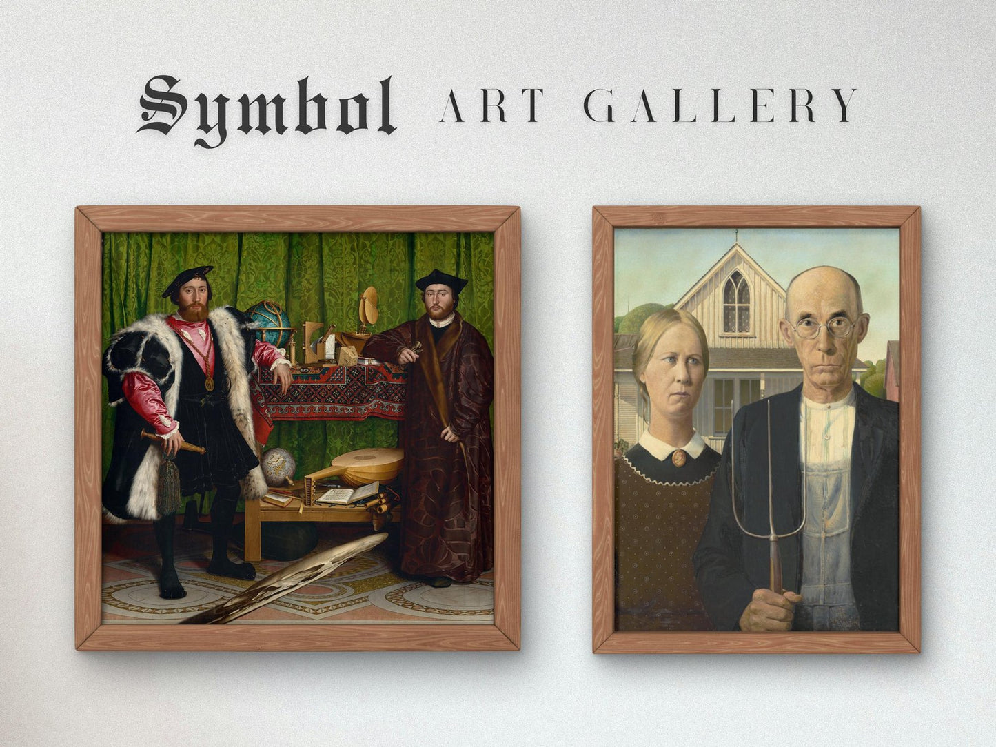 The Ambassadors by Hans Holbein the Younger, 1533, Renaissance, fine art print