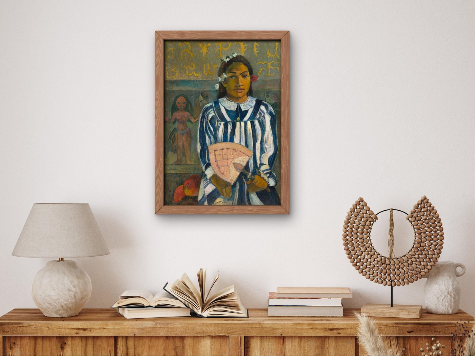 The Ancestors of Tehamana by Paul Gauguin, 1893, Post-Impressionism, fine art print