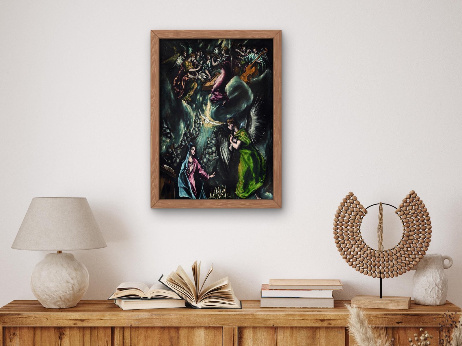 The Annunciation by El Greco, 1596, Baroque and Chiaroscuro, fine art print