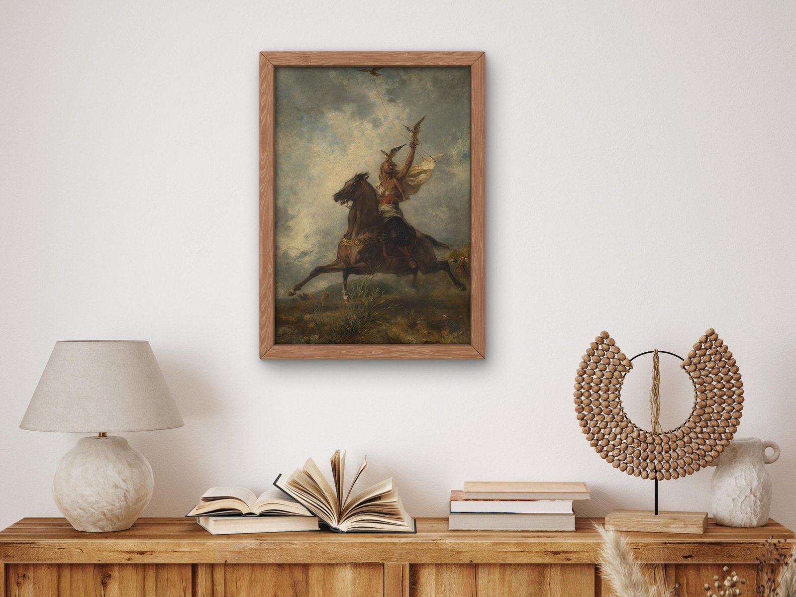 The Arab Falconer by Eugène Fromentin, 1864, Orientalism and Exoticism, fine art print