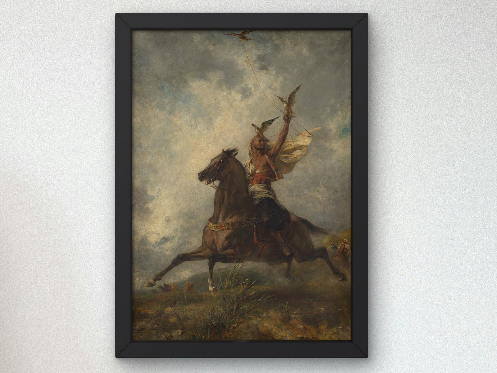 The Arab Falconer by Eugène Fromentin, 1864, Orientalism and Exoticism, fine art print
